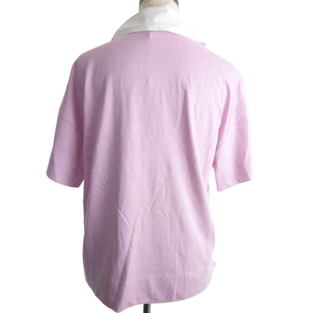 NWOT Everlane The Retro Jersey Polo Mauve Bone Purple size XS - Picture 4 of 8